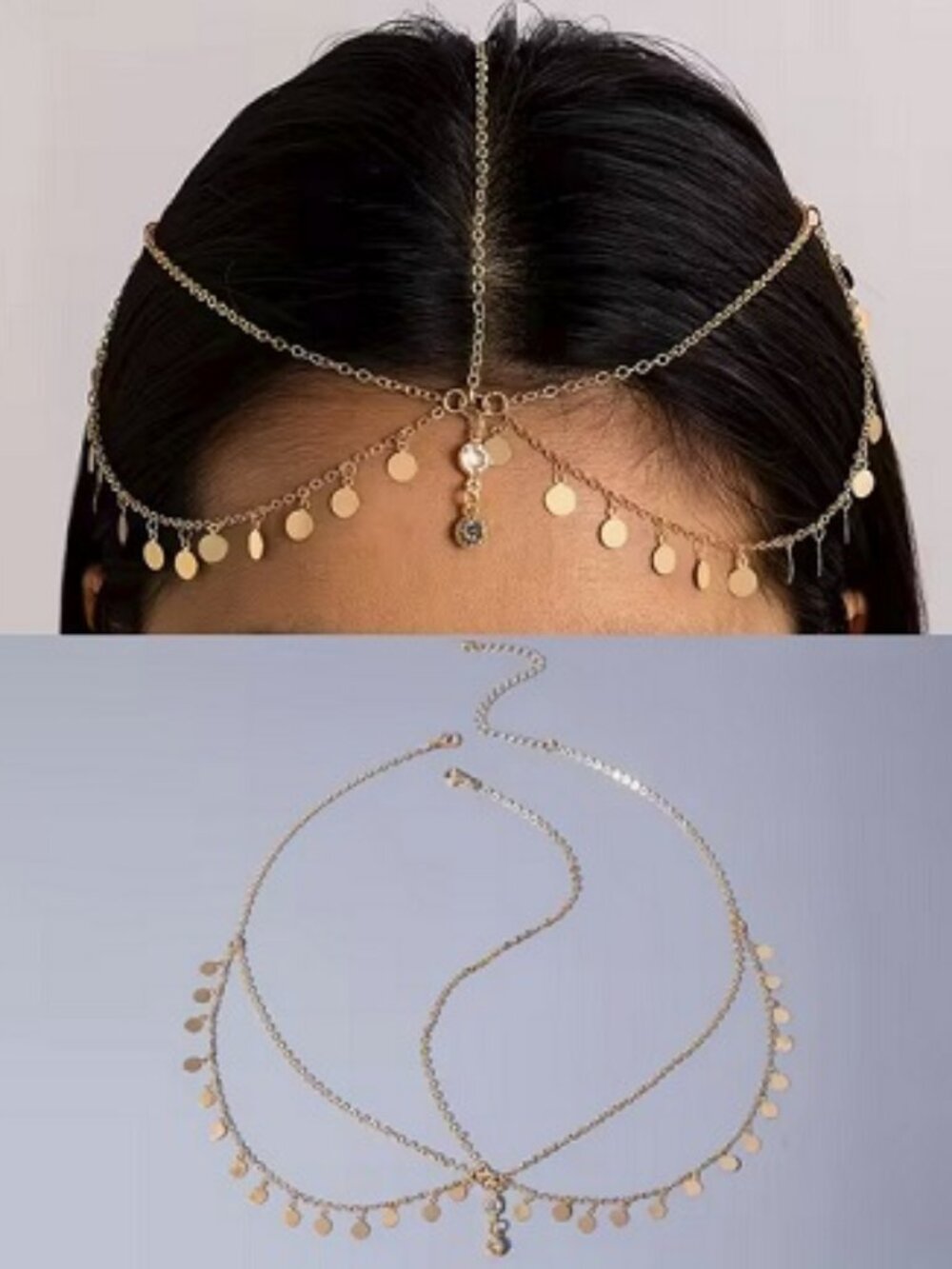 Fashionable Multi-Layer Center Disks Head Decoration ~ HD-108